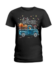 Corgi Hello Fall Vintage Pickup Pumpkin Patch Leav Ladies T-Shirt thumbnail