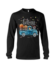 Corgi Hello Fall Vintage Pickup Pumpkin Patch Leav Long Sleeve Tee thumbnail