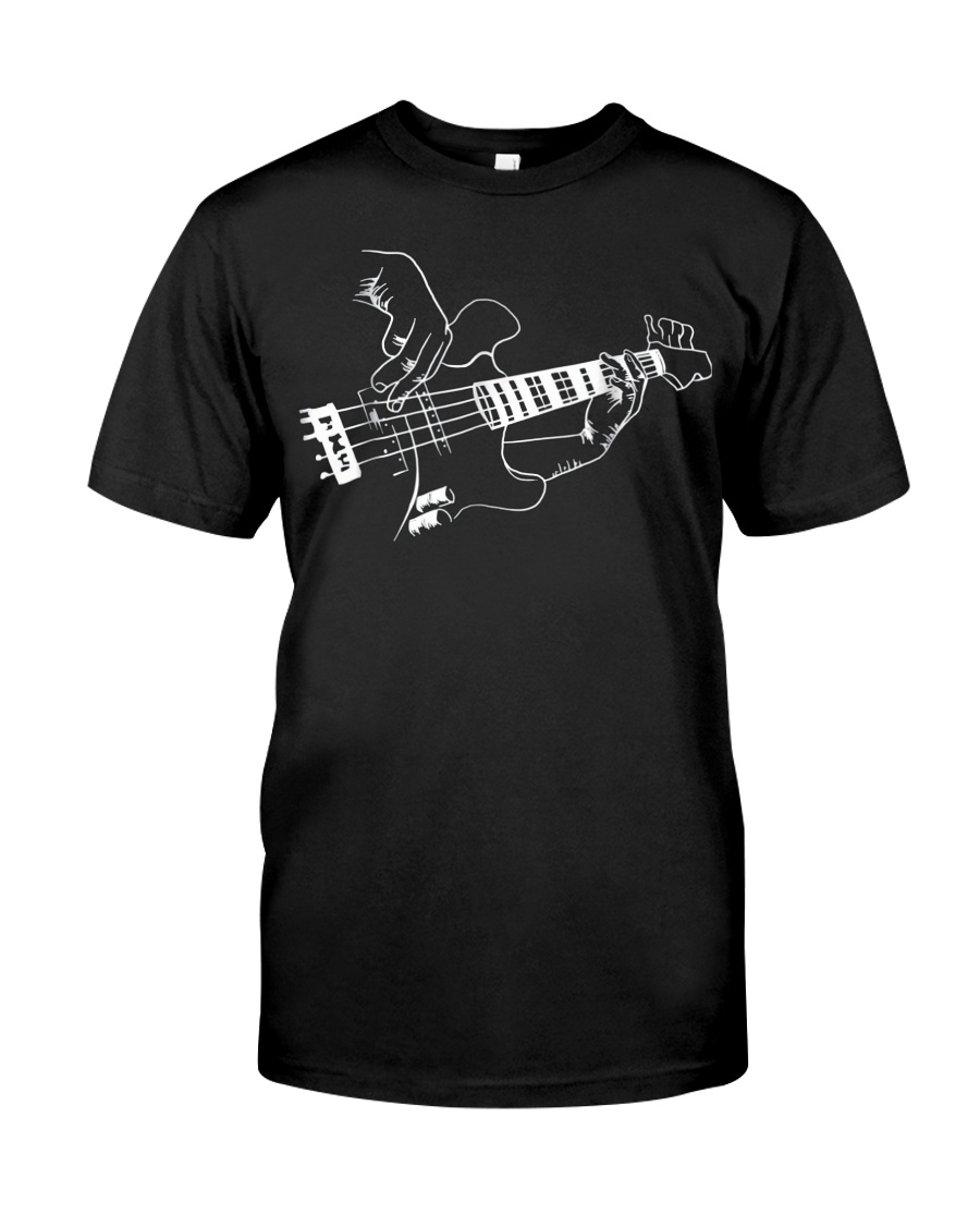 Mens Bass Guitar Player Music Guitarist Musician R Classic T-Shirt