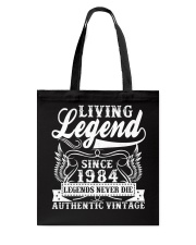 1984 Legend Tote Bag tile