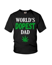 Worlds Dopest Dad Weed Marijuana Youth T-Shirt thumbnail