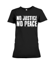 No Justice No Peace Black Lives Matter TShirt Premium Fit Ladies Tee thumbnail