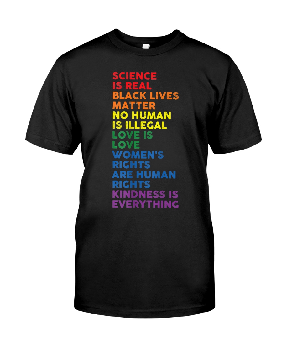 Distressed Science Is Real BLM LGBT Pride Classic T-Shirt