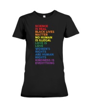 Distressed Science Is Real BLM LGBT Pride Premium Fit Ladies Tee thumbnail