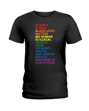 Distressed Science Is Real BLM LGBT Pride Ladies T-Shirt thumbnail