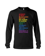 Distressed Science Is Real BLM LGBT Pride Long Sleeve Tee thumbnail