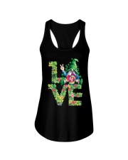 LOVE Gnomes Irish Shamrock Ladies Flowy Tank tile