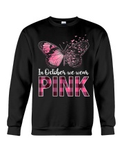 Breast Cancer Awareness Butterfly Crewneck Sweatshirt tile