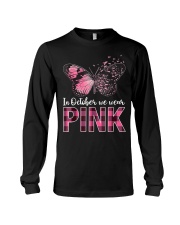 Breast Cancer Awareness Butterfly Long Sleeve Tee tile