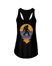 Vintage Bigfoot - Happy Mardi Gras Ladies Flowy Tank tile