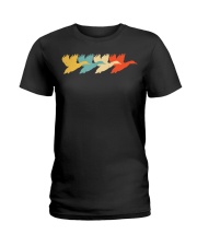 Retro Duck Bird Drake Lover Ladies T-Shirt tile
