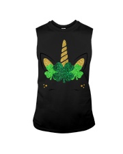 Unicorn Face St Patrick's Day Sleeveless Tee tile