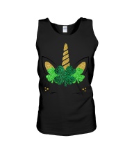Unicorn Face St Patrick's Day Unisex Tank tile