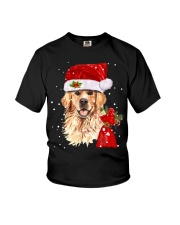 Golden Retriever Christmas Youth T-Shirt tile
