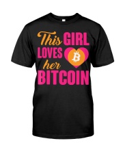 This Girl Loves Her Bitcoin Classic T-Shirt front