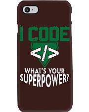 I Code Superpower T-Shirt Phone Case tile