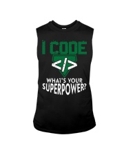I Code Superpower T-Shirt Sleeveless Tee tile