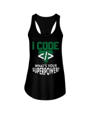 I Code Superpower T-Shirt Ladies Flowy Tank tile