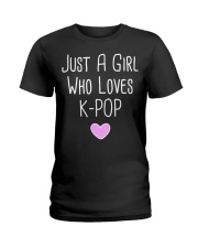 Just A Girl K-pop Ladies T-Shirt tile