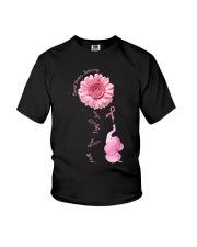 Faith Hope Fight Love Elephant Youth T-Shirt tile