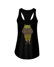 Cute Cottagecore Frog - Goblincore Dark Acacemia Aesthetic Ladies Flowy Tank tile