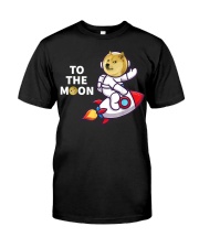 Dogecoin to the Moon Classic T-Shirt front
