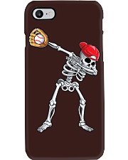 Dabbing Skeleton Baseball Phone Case tile