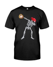 Dabbing Skeleton Baseball Classic T-Shirt front