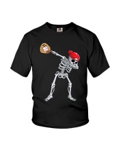 Dabbing Skeleton Baseball Youth T-Shirt tile
