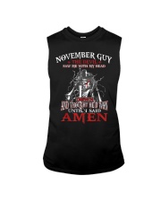 November Guy Devil Birthday Gifts for Boyfriend Husband Son Sleeveless Tee tile