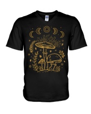 Goblincore Aesthetic Dark Academia Cottagecore Mushroom V-Neck T-Shirt tile