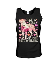 Just A Girl Who Loves Rottweilers Unisex Tank tile