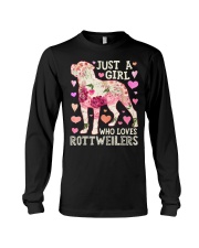 Just A Girl Who Loves Rottweilers Long Sleeve Tee tile