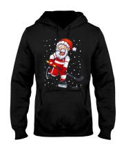 Santa Clause Christmas Ice Hockey Hooded Sweatshirt tile