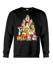 Shiba Inu Christmas Tree Lights Crewneck Sweatshirt tile