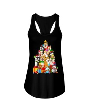 Shiba Inu Christmas Tree Lights Ladies Flowy Tank tile