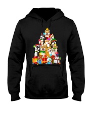 Shiba Inu Christmas Tree Lights Hooded Sweatshirt tile