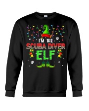I'm The Scuba Diver Elf Xmas Leopard Elf Costume Family T-Shirt Crewneck Sweatshirt tile