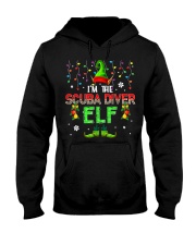 I'm The Scuba Diver Elf Xmas Leopard Elf Costume Family T-Shirt Hooded Sweatshirt tile