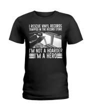 I Rescue Vinyl Records Trapped In The Record Store Ladies T-Shirt tile