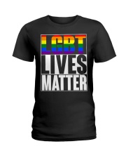 LGBTQ Lives Matter Ladies T-Shirt tile