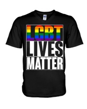 LGBTQ Lives Matter V-Neck T-Shirt tile