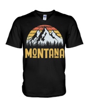 Skiing 36 V-Neck T-Shirt tile
