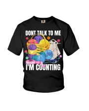 Don't Talk to Me I'm Counting Crochet Lovers Arts Crafts Youth T-Shirt tile