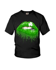 Green Lips Biting Sexy Irish Youth T-Shirt tile