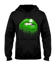 Green Lips Biting Sexy Irish Hooded Sweatshirt tile