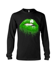 Green Lips Biting Sexy Irish Long Sleeve Tee tile