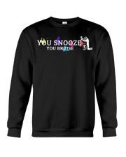 Funny Paintball You Snooze You Bruise Crewneck Sweatshirt tile
