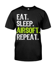 Eat Sleep Airsoft Repeat Classic T-Shirt front