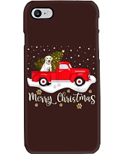 Red Truck Merry Christmas Tree Labrador Retriever Phone Case tile